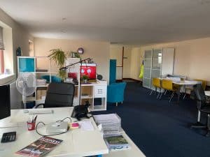 An empty Be Bold Media office - it is not business as usual