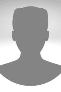 Silhouette of a male figure, in grey